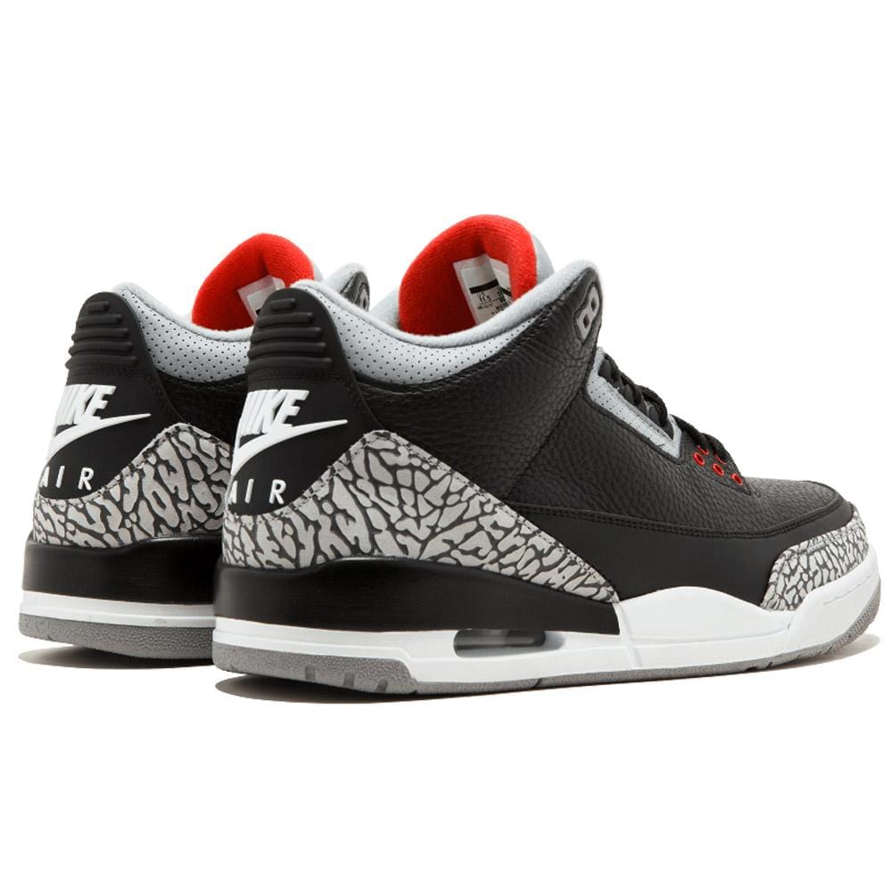 Air Jordan 3 Retro OG 'Black Cement' — UK 3 | EU 35.5 | US 3.5 — Back View