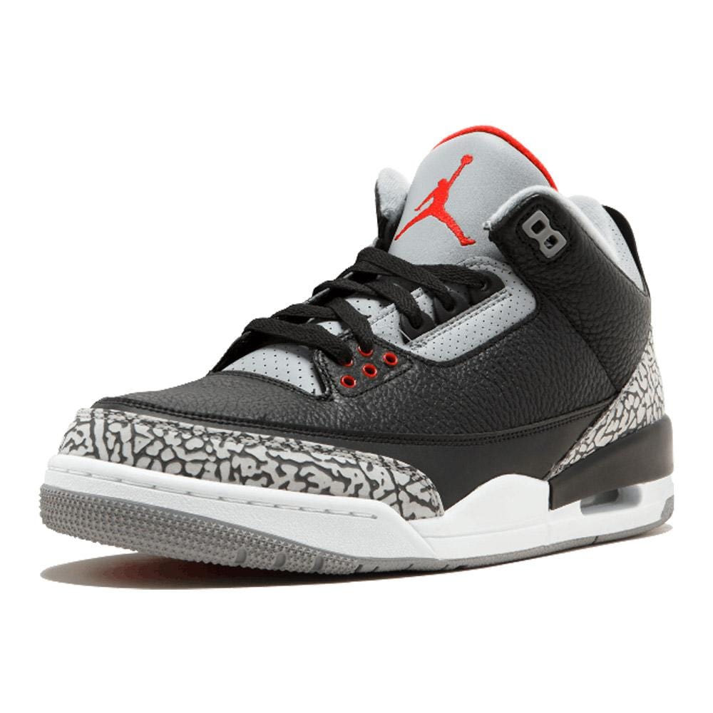 Air Jordan 3 Retro OG 'Black Cement' — UK 3 | EU 35.5 | US 3.5 — Top View