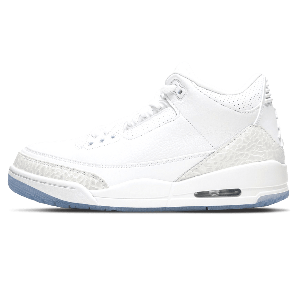 Air Jordan 3 Retro 'Pure White' — UK 3 | EU 35.5 | US 3.5 — Front View