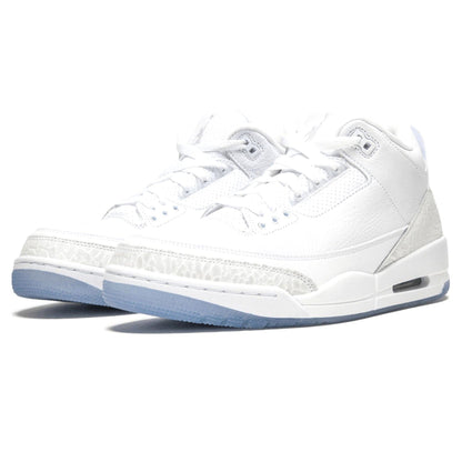 Air Jordan 3 Retro 'Pure White' — UK 3 | EU 35.5 | US 3.5 — Side View