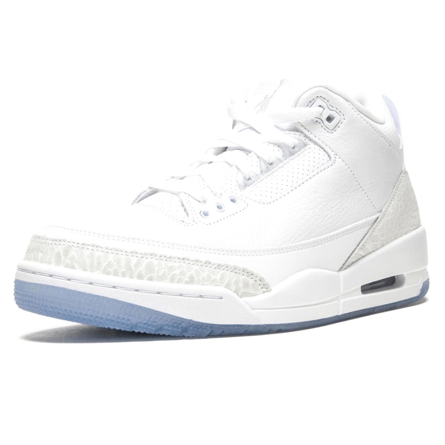 Air Jordan 3 Retro 'Pure White' — UK 3 | EU 35.5 | US 3.5 — Top View