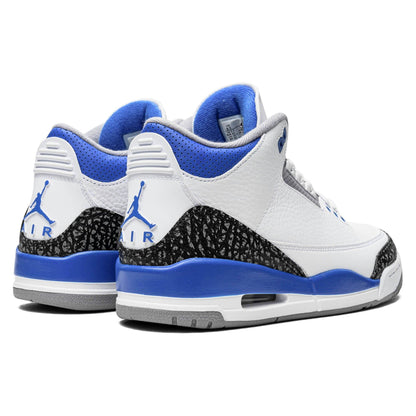Air Jordan 3 Retro 'Racer Blue' — UK 3 | EU 35.5 | US 3.5 — Back View