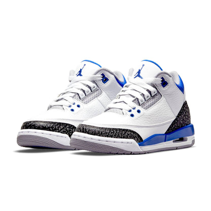 Air Jordan 3 Retro GS 'Racer Blue' — UK 13.5 | EU 32 | US 1Y — Side View