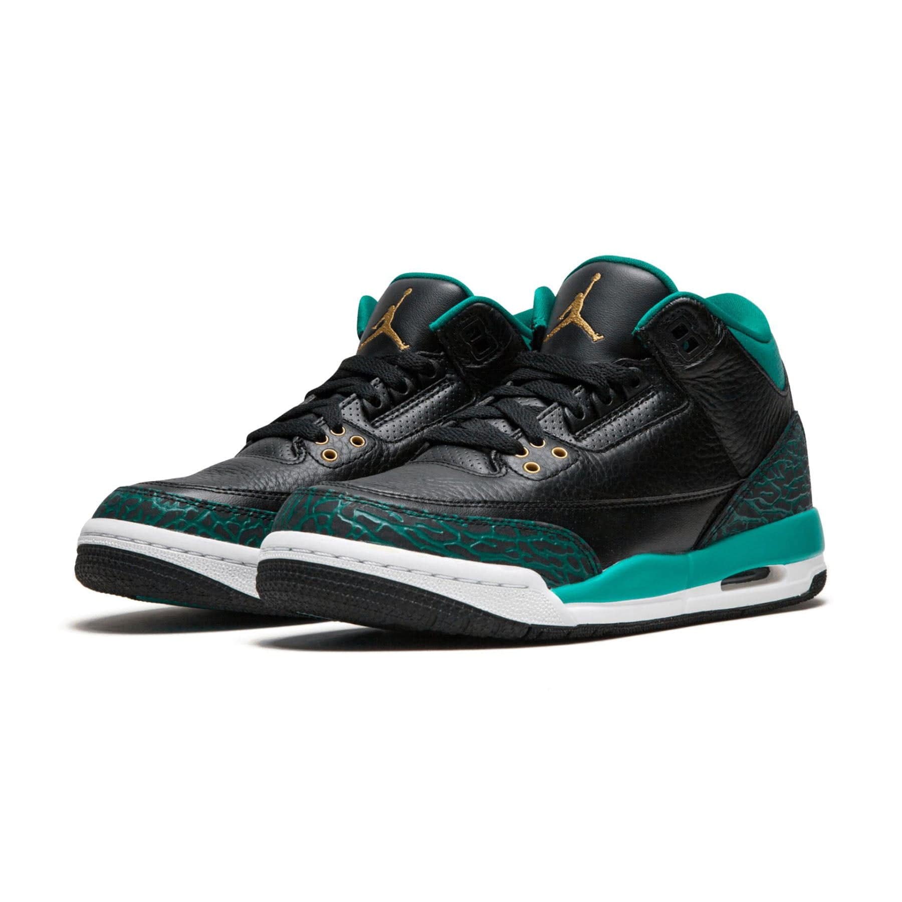 Air Jordan 3 Retro GS 'Rio Teal' — UK 13.5 | EU 32 | US 1Y — Side View