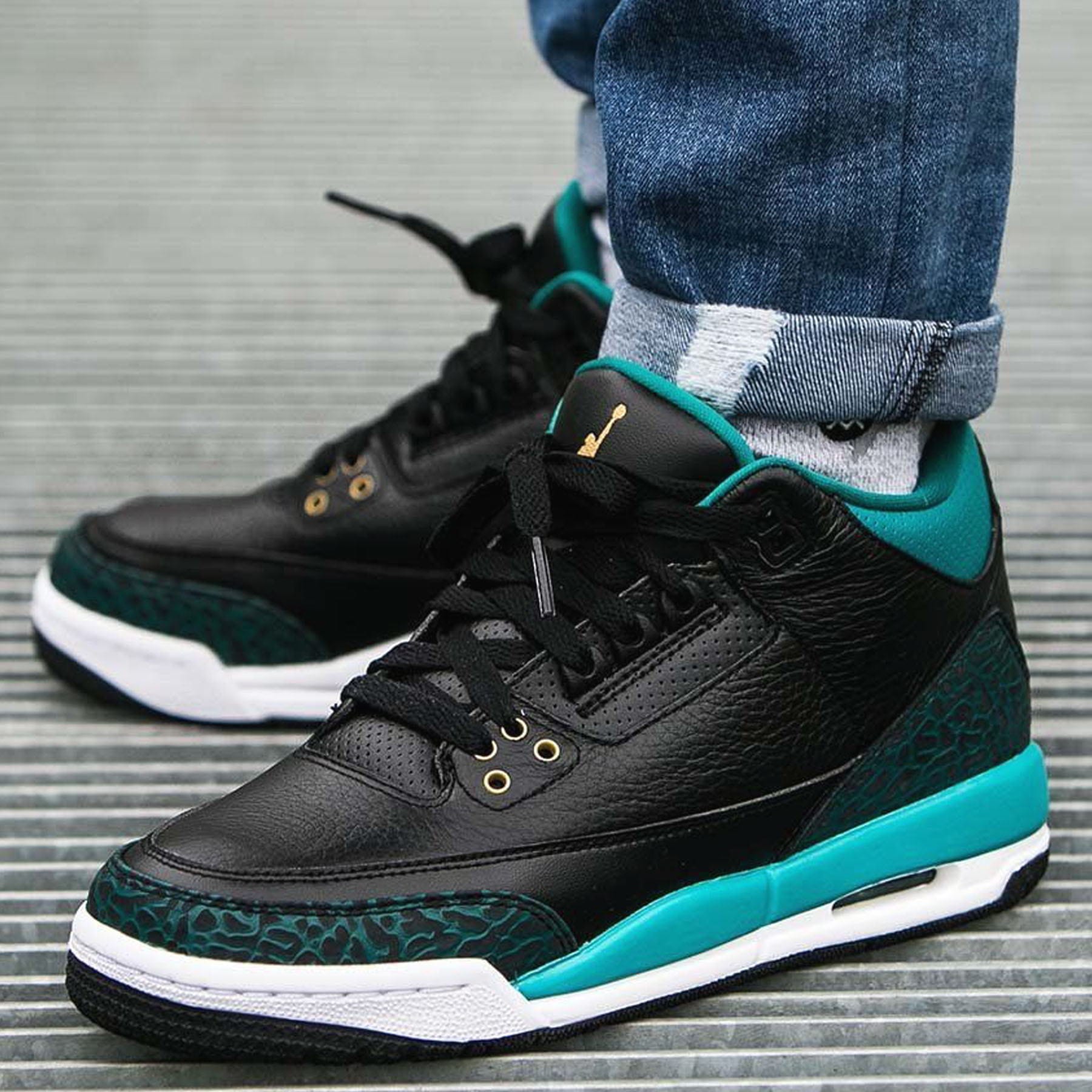 Air Jordan 3 Retro GS 'Rio Teal' — UK 13.5 | EU 32 | US 1Y — Lifestyle View