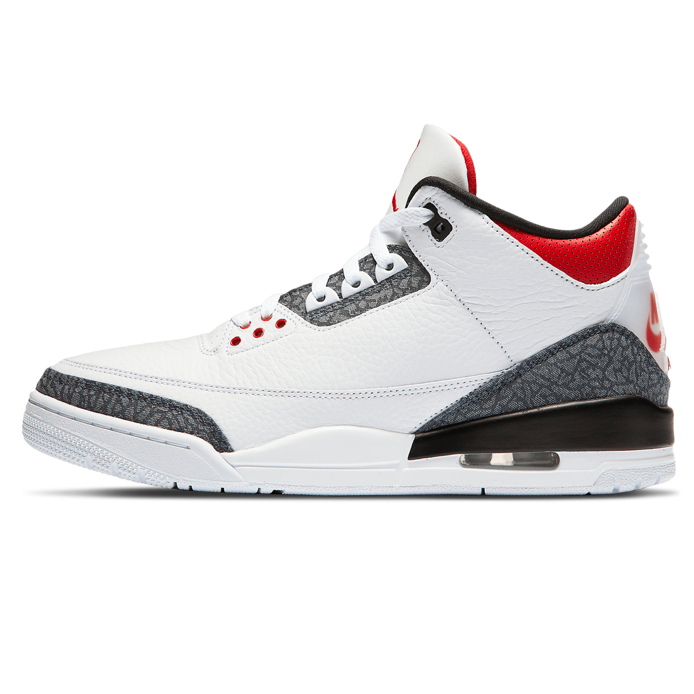 Air Jordan 3 Retro Denim SE 'Fire Red' — UK 3 | EU 35.5 | US 3.5 — Front View