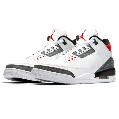 Air Jordan 3 Retro Denim SE 'Fire Red' — UK 3 | EU 35.5 | US 3.5 — Side View
