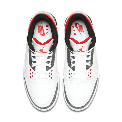 Air Jordan 3 Retro Denim SE 'Fire Red' — UK 3 | EU 35.5 | US 3.5 — Back View