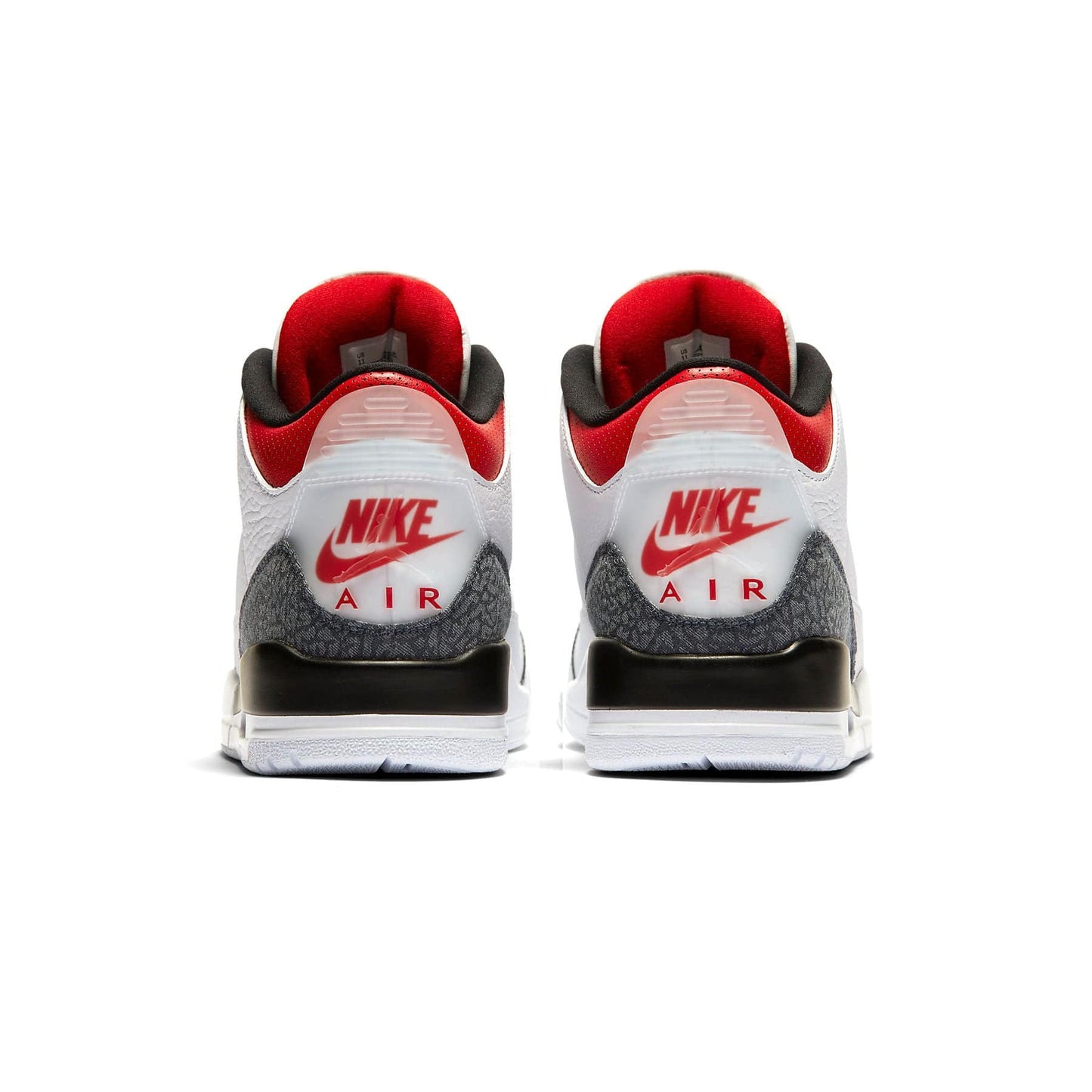 Air Jordan 3 Retro Denim SE 'Fire Red' — UK 3 | EU 35.5 | US 3.5 — Top View