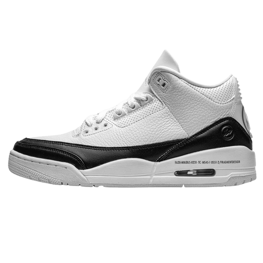 Fragment Design x Air Jordan 3 Retro SP 'White' — UK 3 | EU 35.5 | US 3.5 — Front View