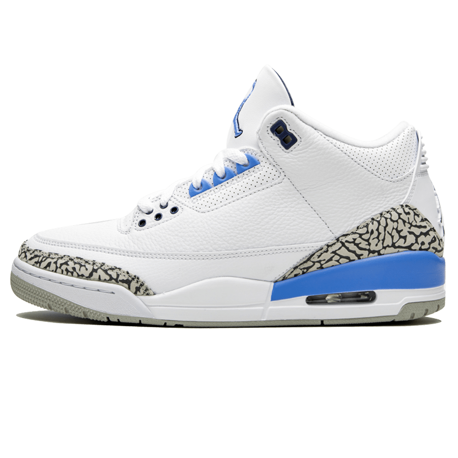 Air Jordan 3 Retro 'UNC' — UK 3 | EU 35.5 | US 3.5 — Front View