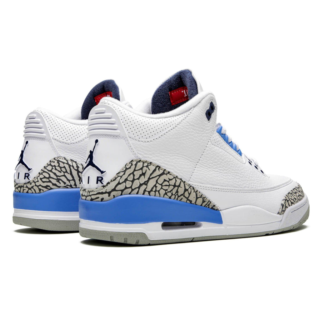 Air Jordan 3 Retro 'UNC' — UK 3 | EU 35.5 | US 3.5 — Back View