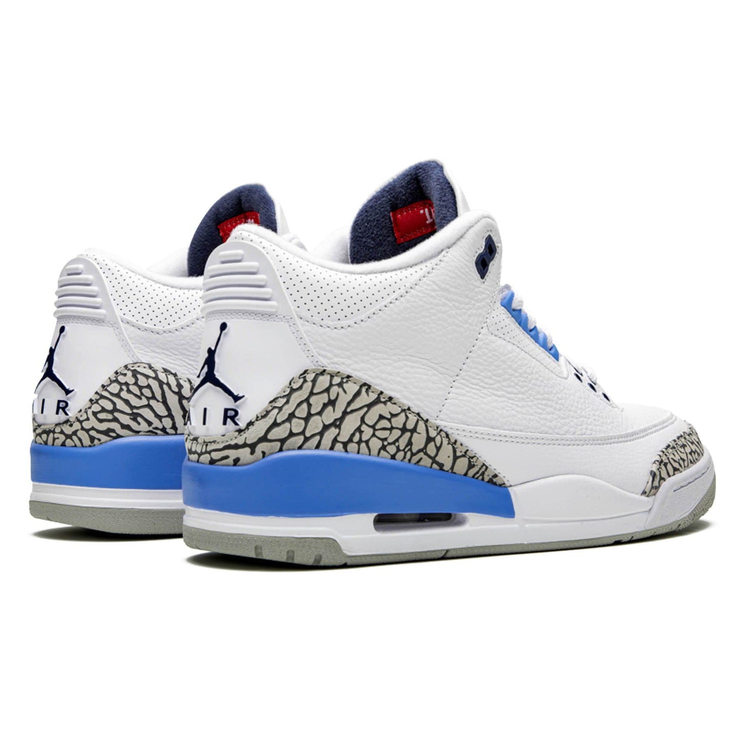 Air Jordan 3 Retro 'UNC' — UK 3 | EU 35.5 | US 3.5 — Back View