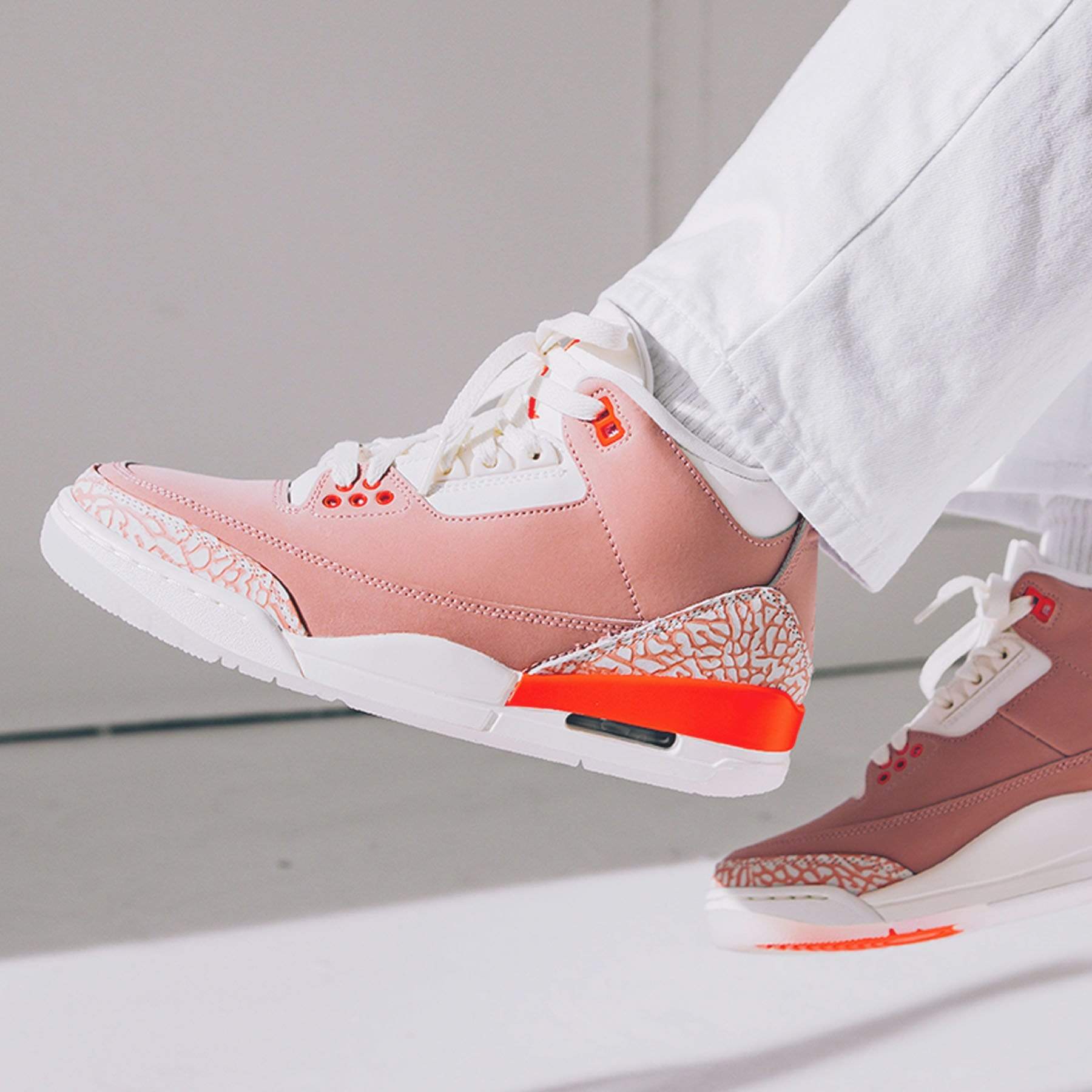 Air Jordan 3 Retro Wmns 'Rust Pink' — UK 2.5 | EU 35.5 | US 5 — Lifestyle View