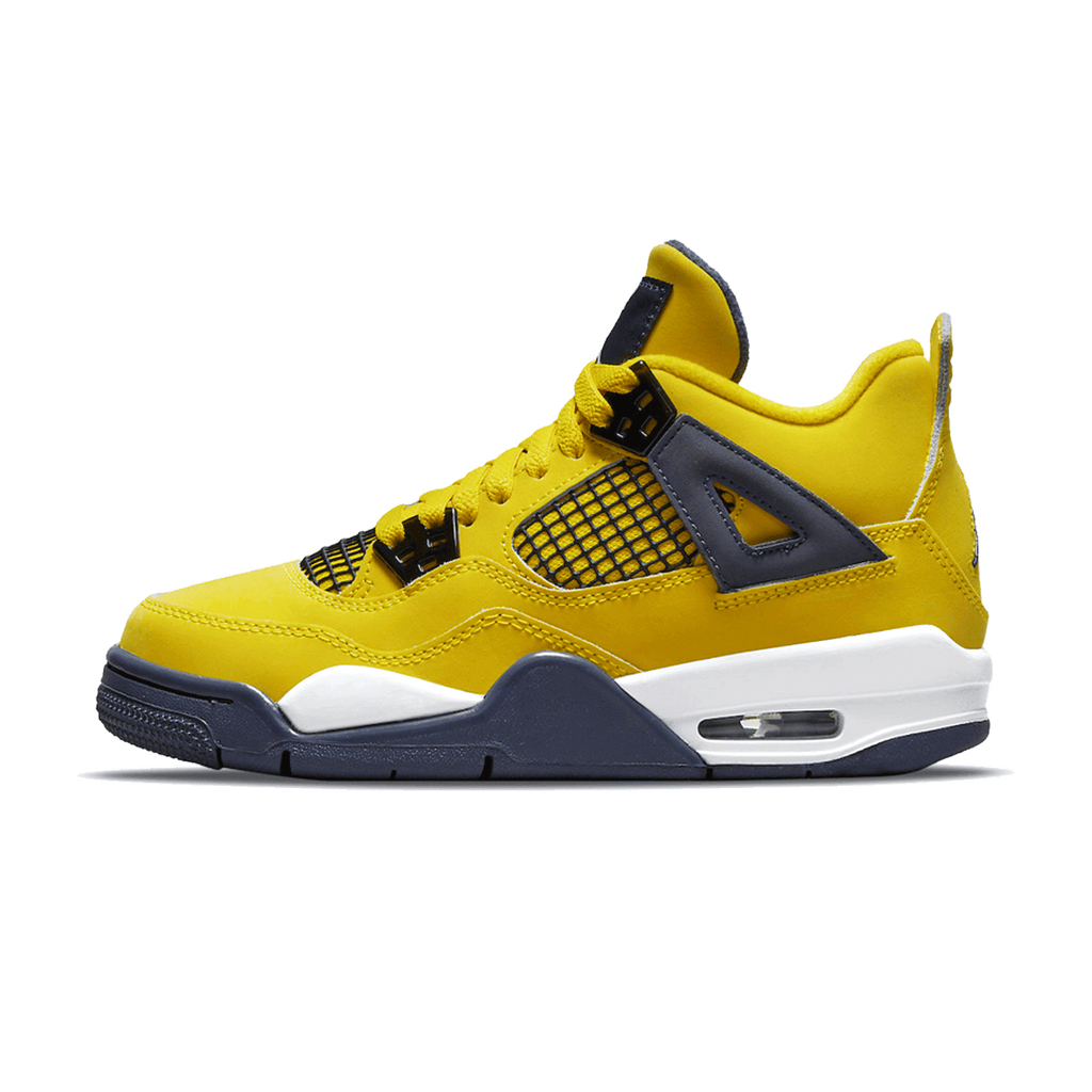 Air Jordan 4 Retro GS 'Lightning' 2021 — UK 13.5 | EU 32 | US 1Y — Front View