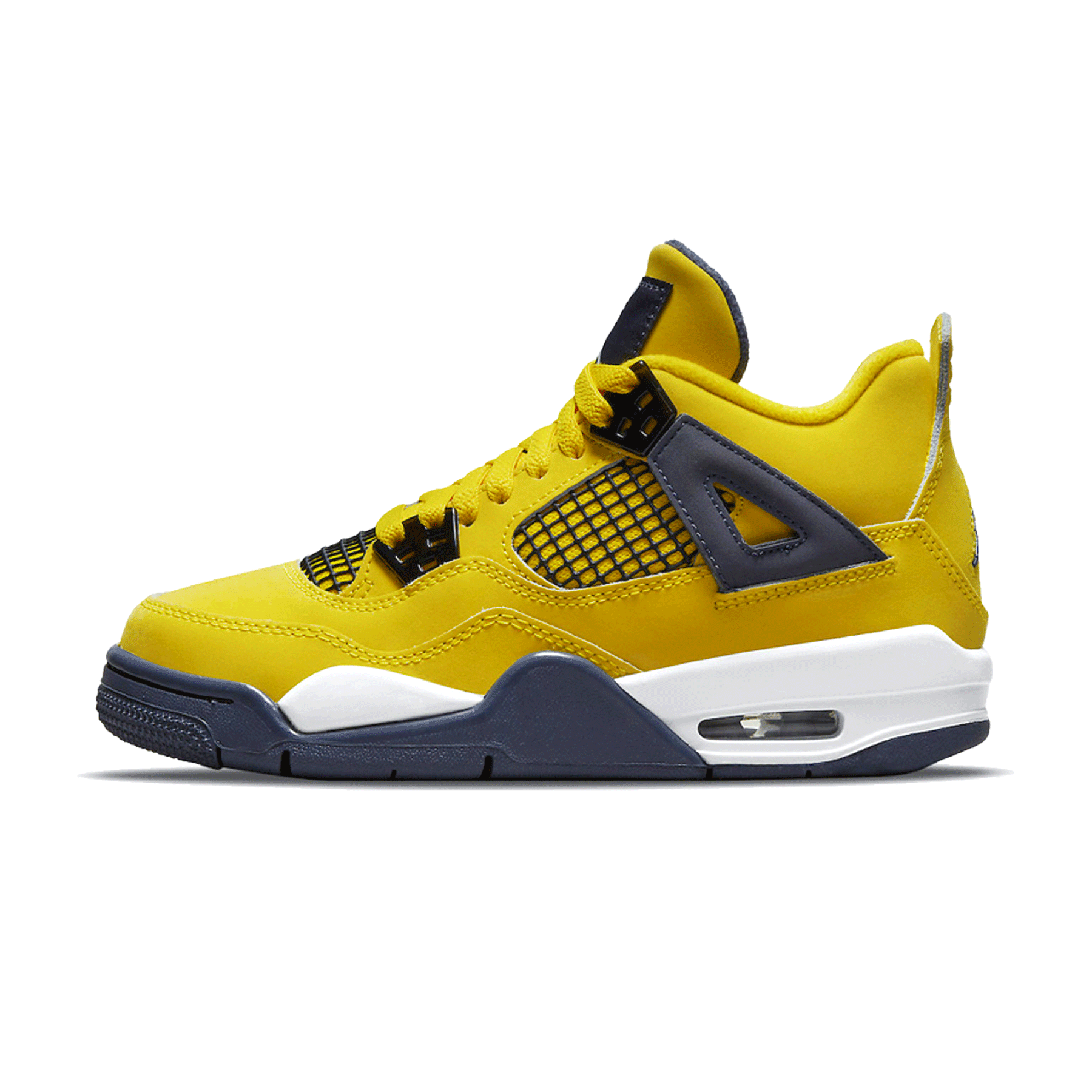 Air Jordan 4 Retro GS 'Lightning' 2021 — UK 13.5 | EU 32 | US 1Y — Front View