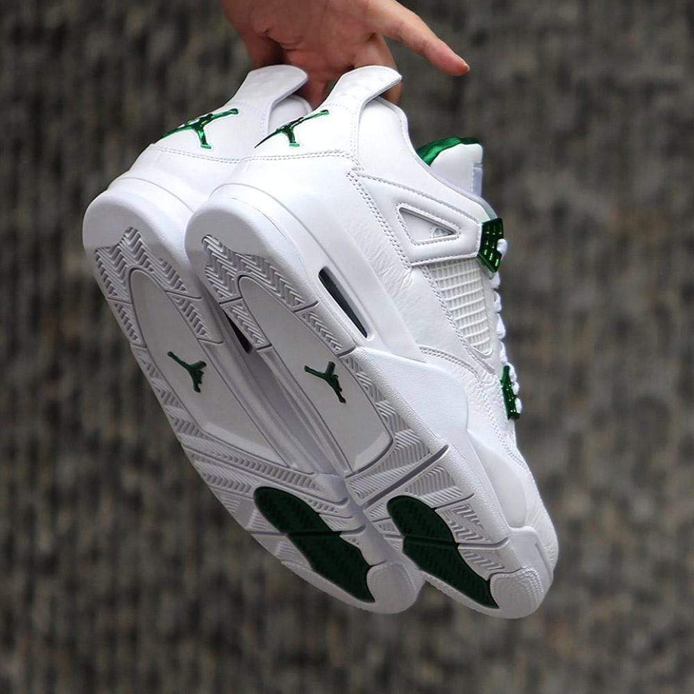 Air Jordan 4 Retro 'Green Metallic' — UK 3 | EU 35.5 | US 3.5 — Top View