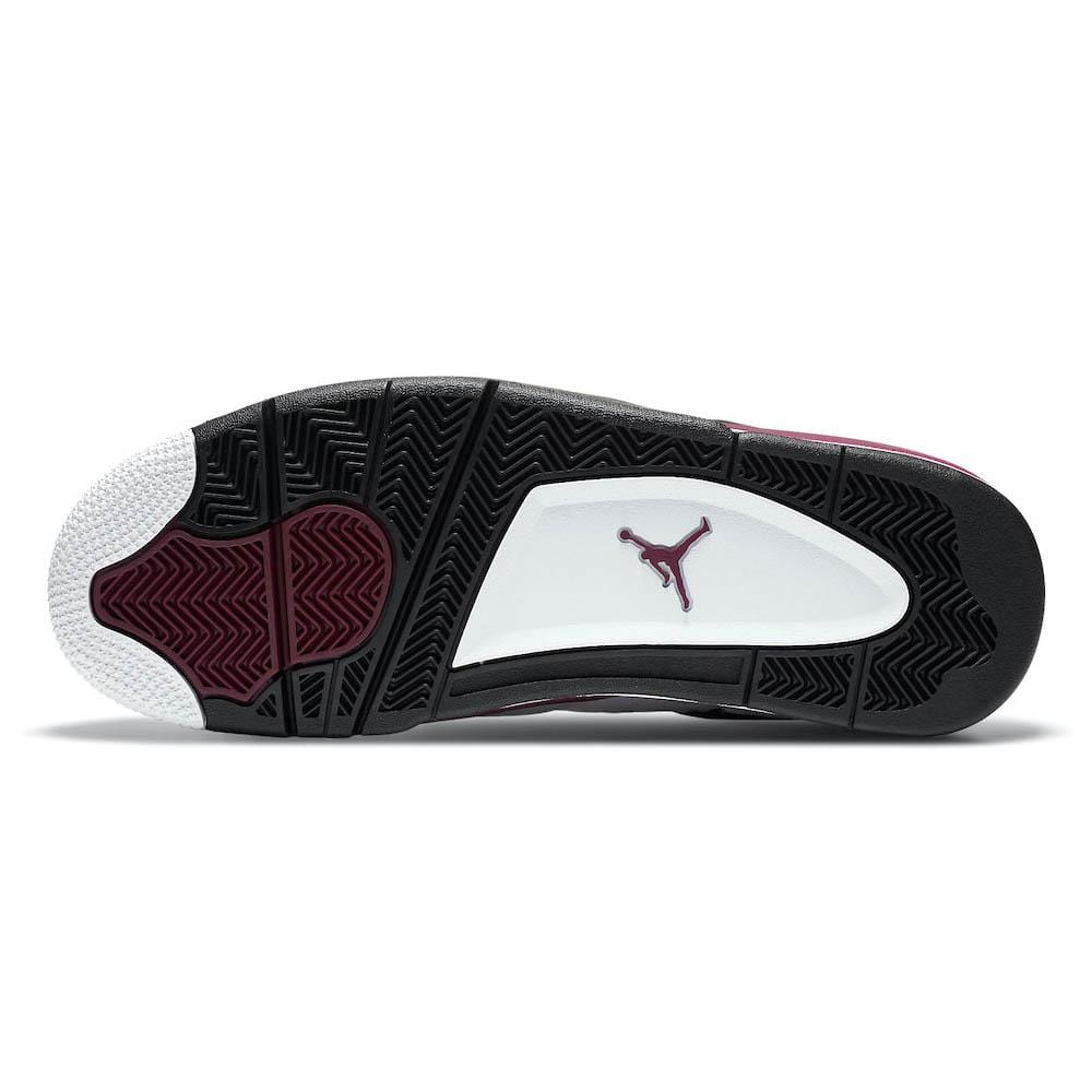 Paris Saint-Germain x Air Jordan 4 Retro 'Bordeaux' — UK 3 | EU 35.5 | US 3.5 — Detail View