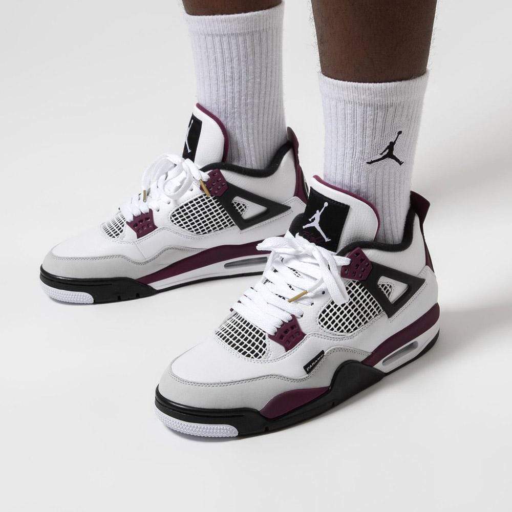 Paris Saint-Germain x Air Jordan 4 Retro 'Bordeaux' — UK 3 | EU 35.5 | US 3.5 — Alternate View 7