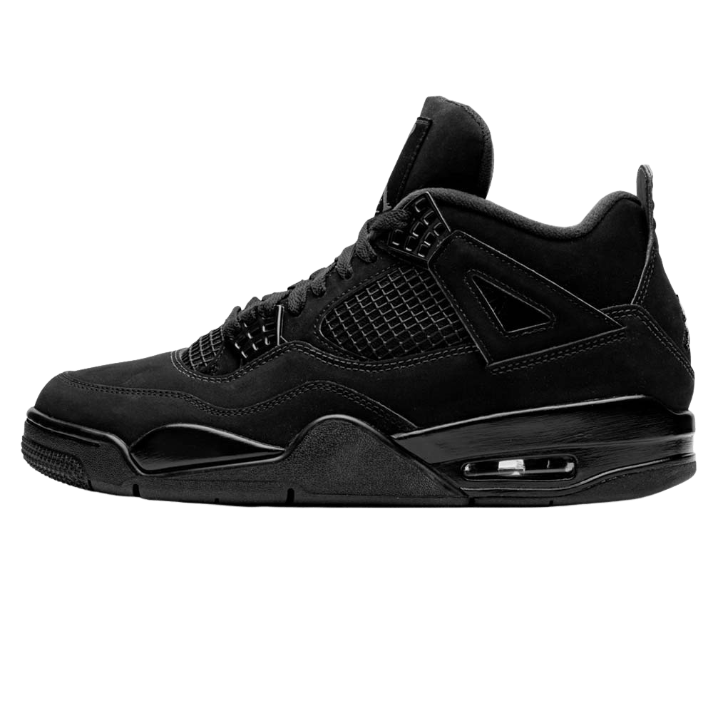 Air Jordan 4 Retro 'Black Cat' 2020 — UK 3 | EU 35.5 | US 3.5 — Front View
