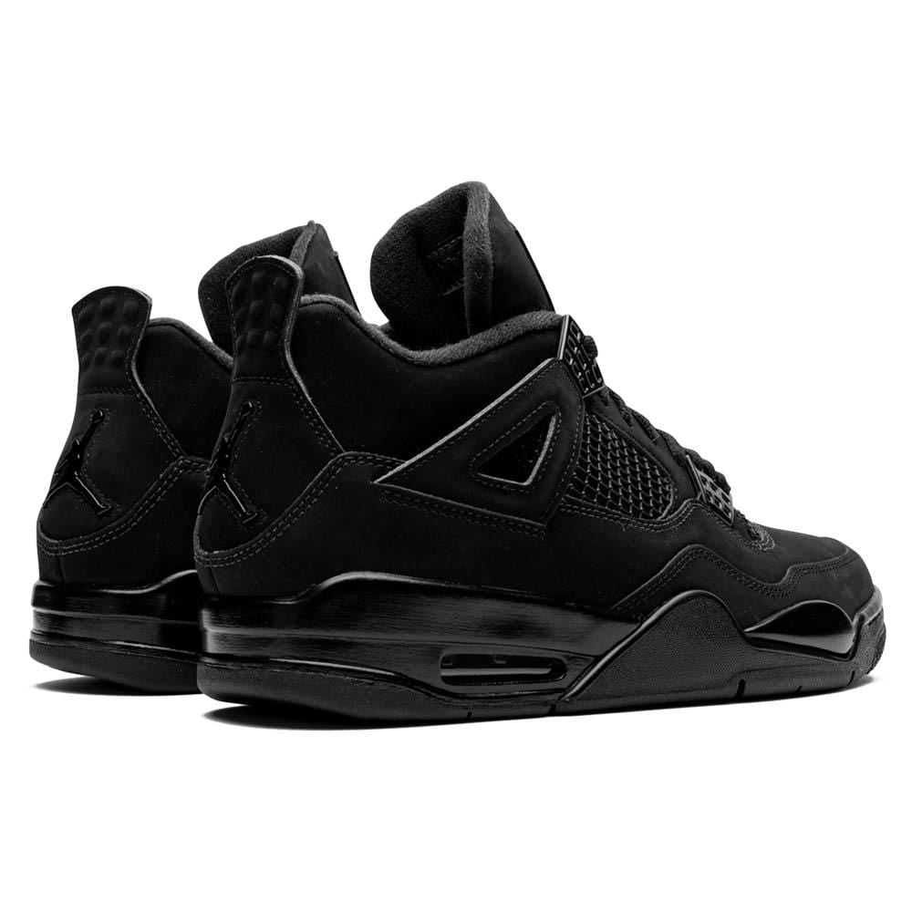 Air Jordan 4 Retro 'Black Cat' 2020 — UK 3 | EU 35.5 | US 3.5 — Back View
