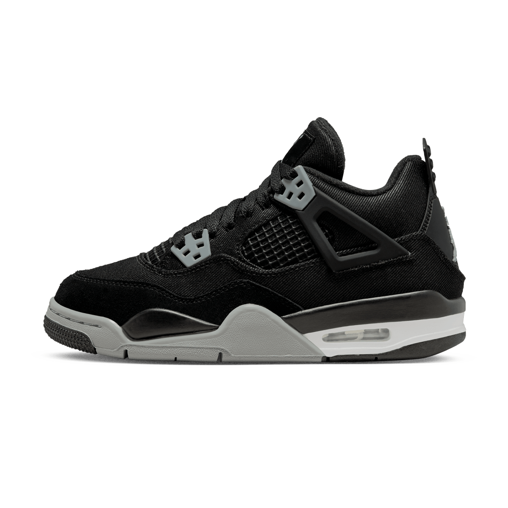 Air Jordan 4 Retro SE GS 'Black Canvas' — UK 13.5 | EU 32 | US 1Y — Front View