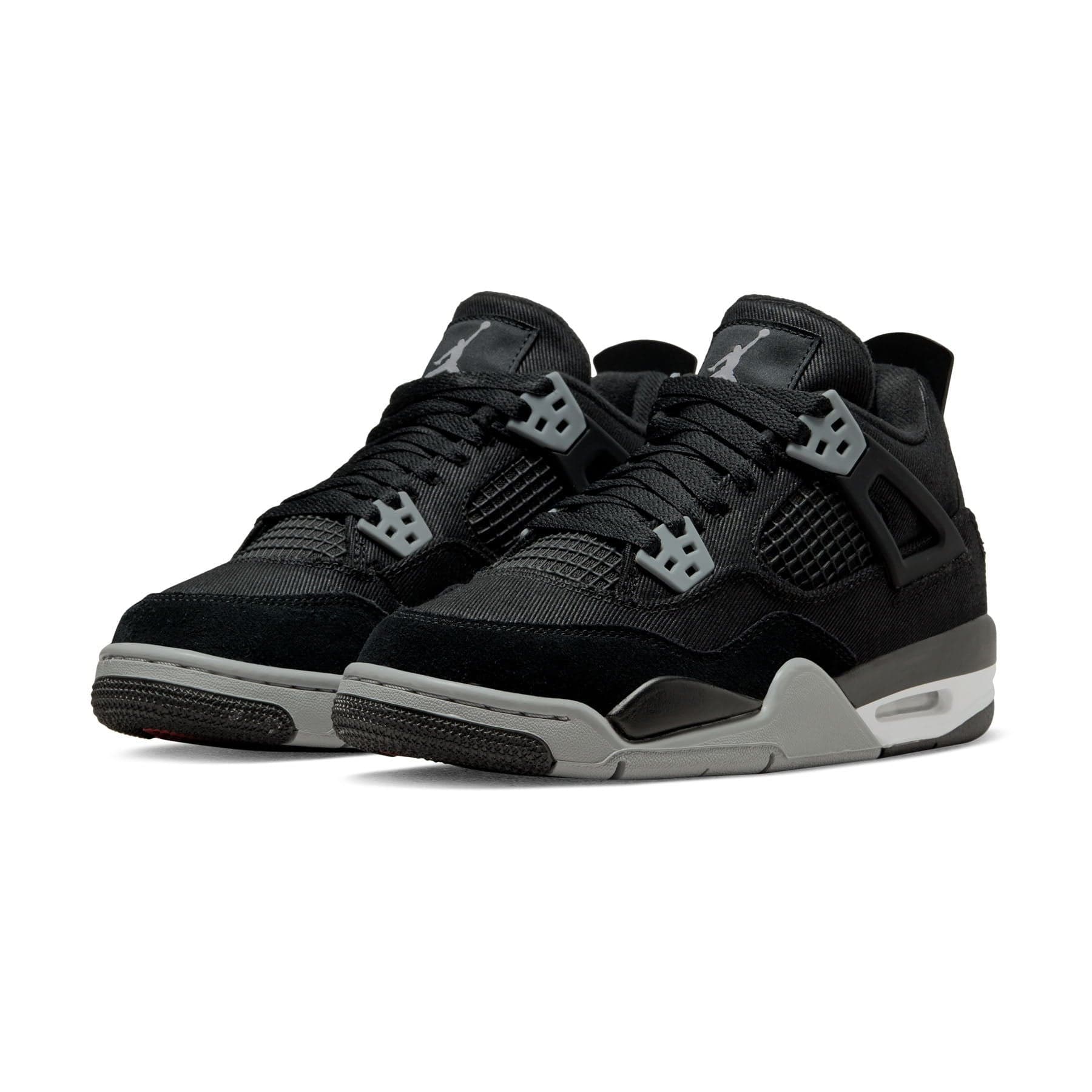 Air Jordan 4 Retro SE GS 'Black Canvas' — UK 13.5 | EU 32 | US 1Y — Side View