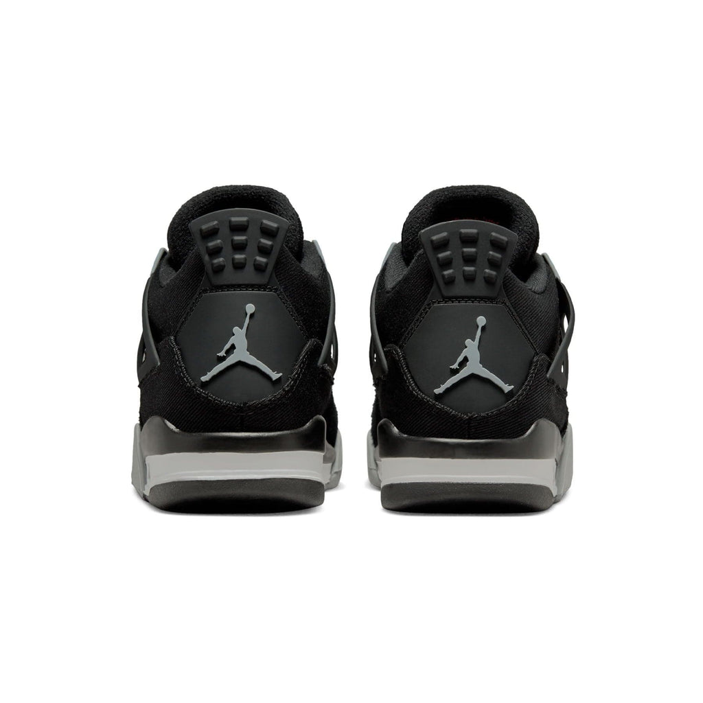 Air Jordan 4 Retro SE GS 'Black Canvas' — UK 13.5 | EU 32 | US 1Y — Top View