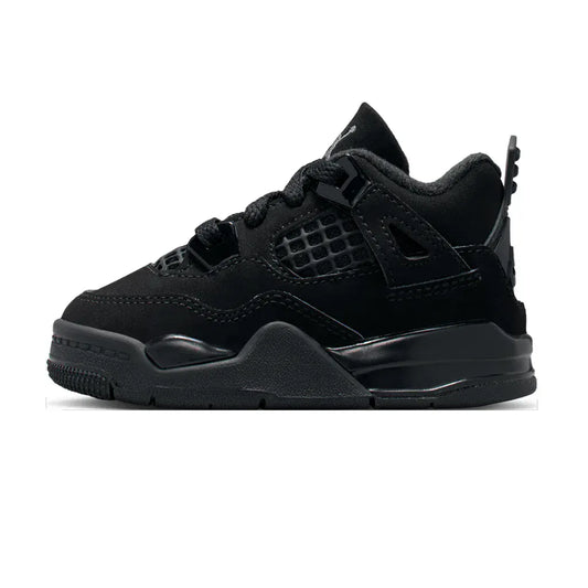 Air Jordan 4 Retro Black Cat 2025 TD — 1.5 UK — Front View