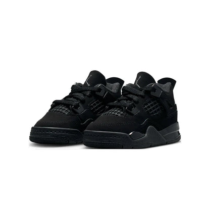 Air Jordan 4 Retro Black Cat 2025 TD — 1.5 UK — Top View