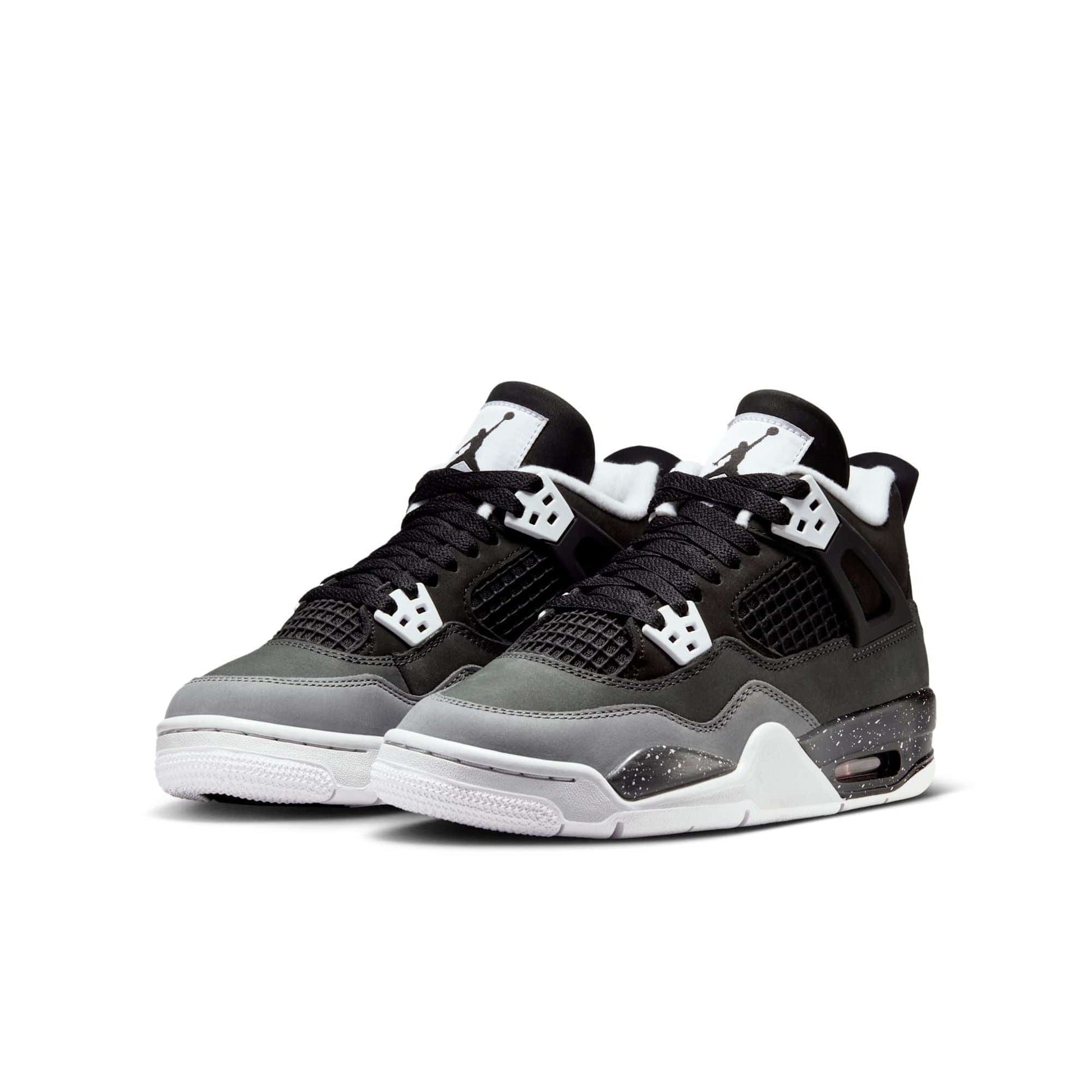 Jordan 4 Retro Fear 2024 GS — 3 UK — Back View