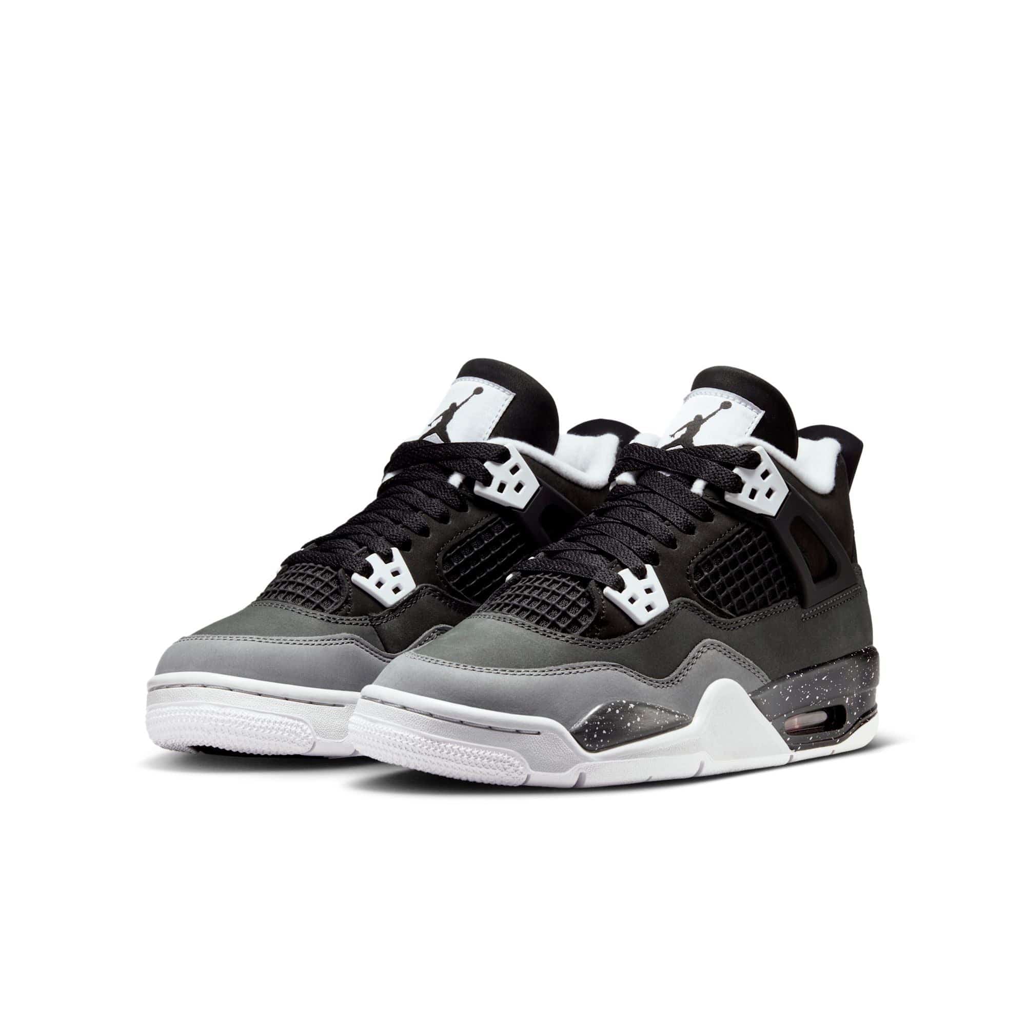 Jordan 4 Retro Fear 2024 GS — 3 UK — Back View