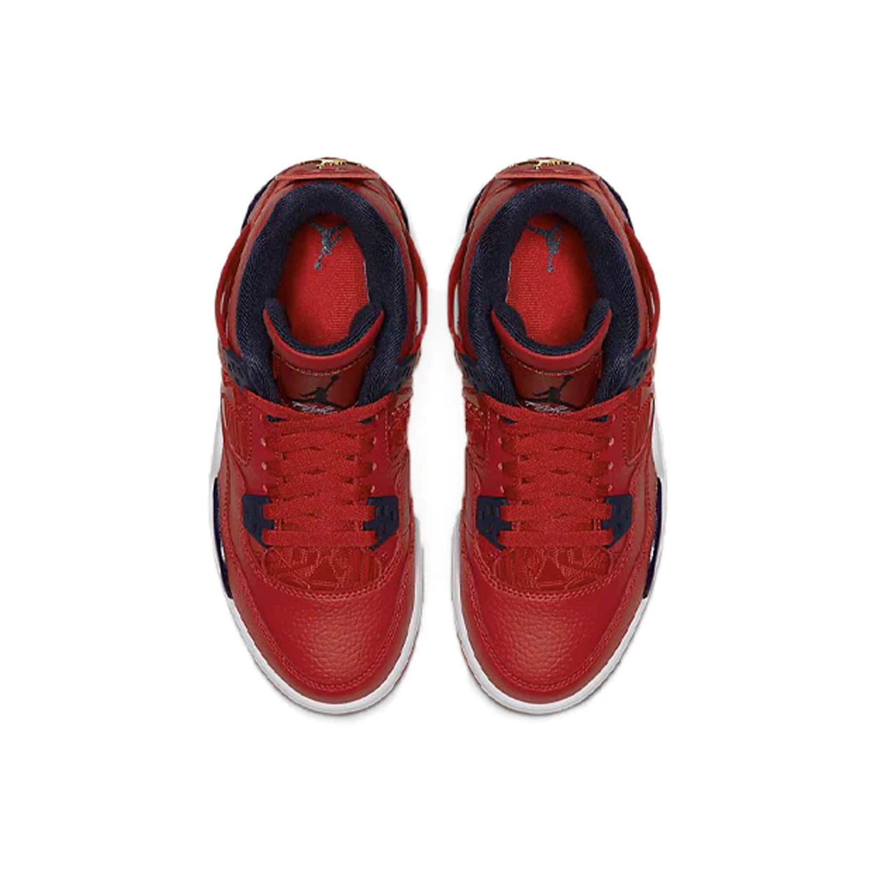 Air Jordan 4 Retro GS 'FIBA' — UK 13.5 | EU 32 | US 1Y — Top View