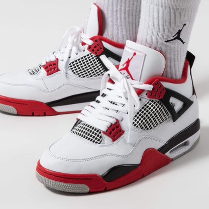 Air Jordan 4 Retro OG 'Fire Red' 2020 — UK 3 | EU 35.5 | US 3.5 — Lifestyle View