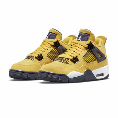 Air Jordan 4 Retro GS 'Lightning' 2021 — 3 UK — Back View