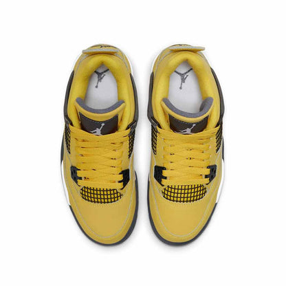 Air Jordan 4 Retro GS 'Lightning' 2021 — 3 UK — Top View