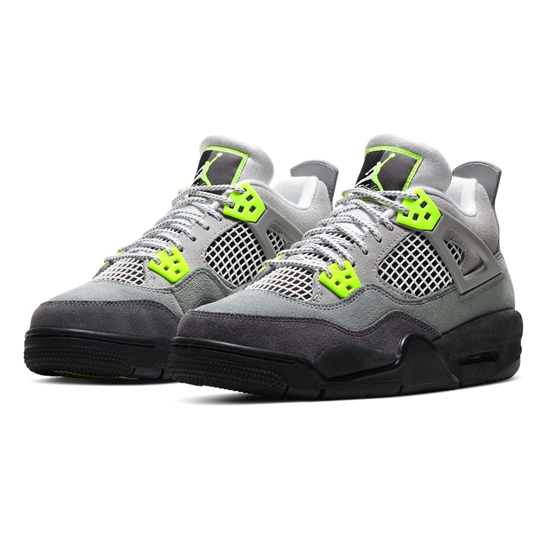 Air Jordan 4 Retro SE GS 'Neon 95' — UK 13.5 | EU 32 | US 1Y — Side View