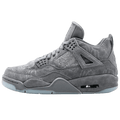 KAWS x Air Jordan 4 Retro 'Cool Grey & White' — UK 3 | EU 35.5 | US 3.5 — Front View