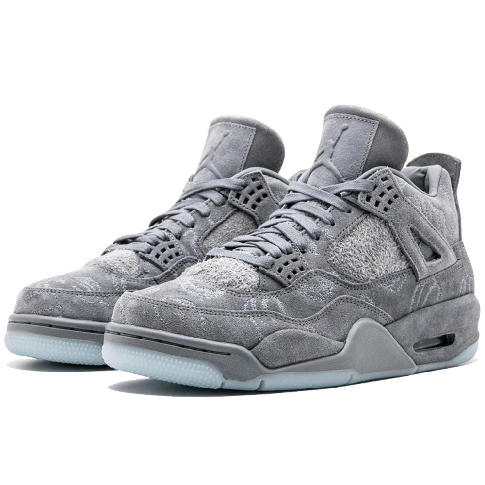 KAWS x Air Jordan 4 Retro 'Cool Grey & White' — UK 3 | EU 35.5 | US 3.5 — Side View