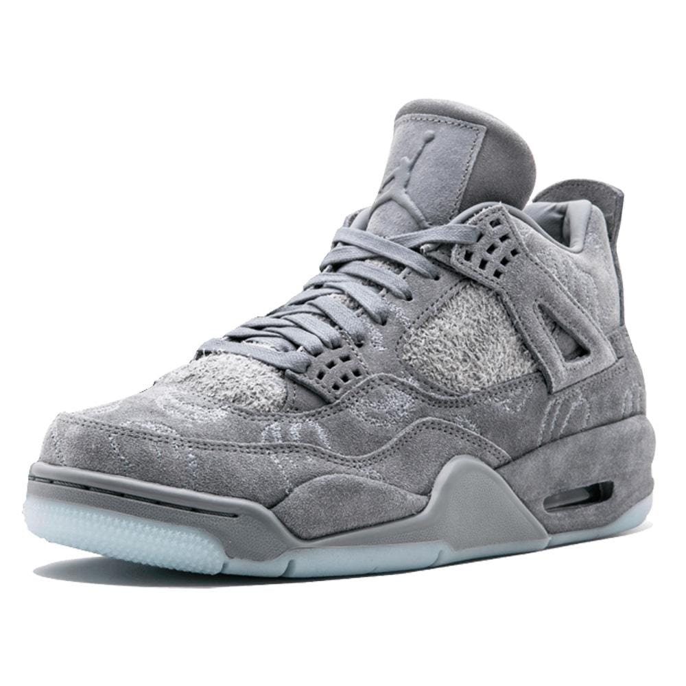 KAWS x Air Jordan 4 Retro 'Cool Grey & White' — UK 3 | EU 35.5 | US 3.5 — Top View