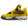 Air Jordan 4 Retro 'Lightning' 2021 — UK 3 | EU 35.5 | US 3.5 — Front View