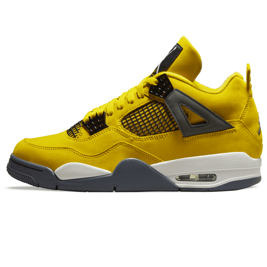Air Jordan 4 Retro 'Lightning' 2021 — UK 3 | EU 35.5 | US 3.5 — Front View