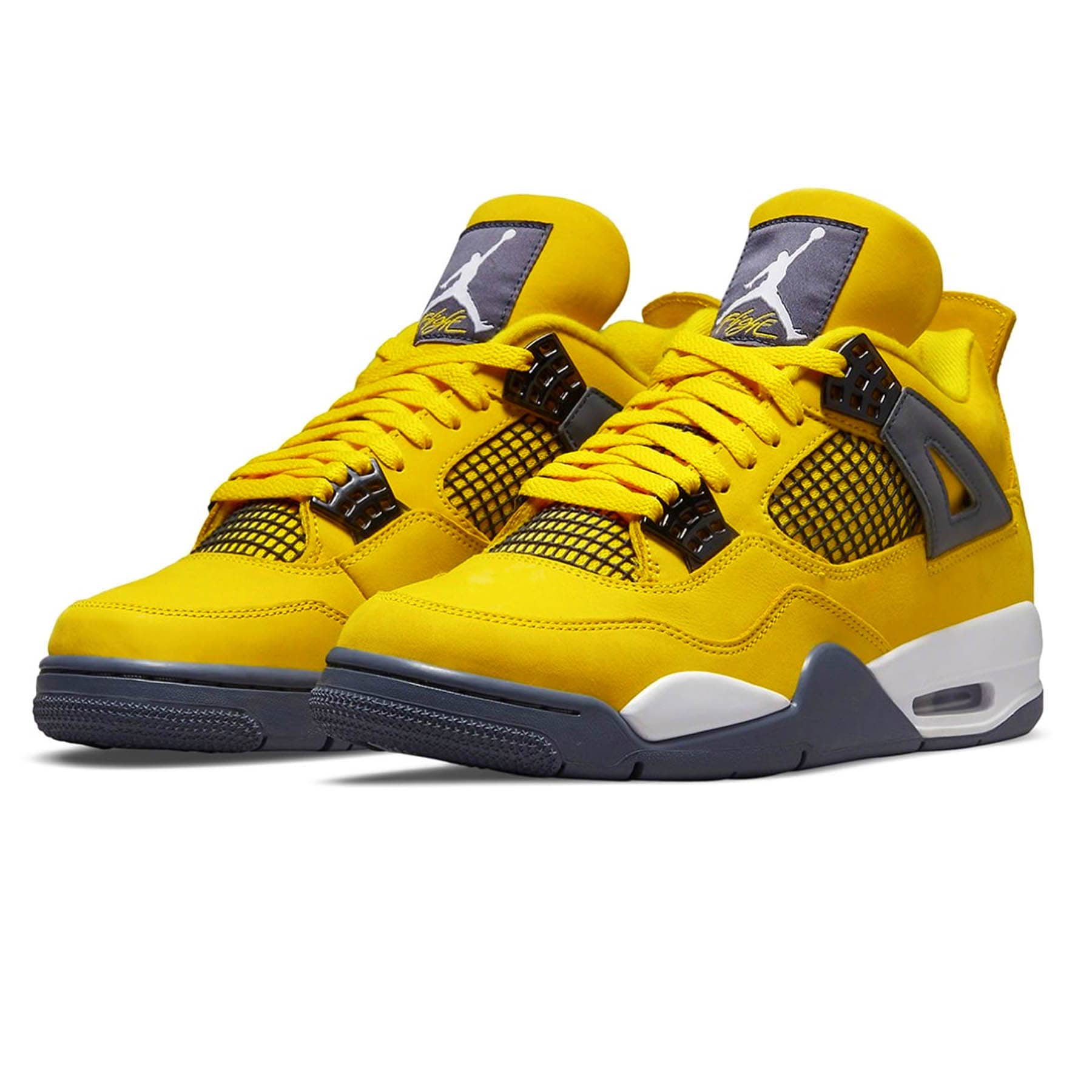Air Jordan 4 Retro 'Lightning' 2021 — UK 3 | EU 35.5 | US 3.5 — Side View