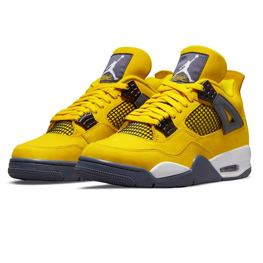 Air Jordan 4 Retro 'Lightning' 2021 — UK 3 | EU 35.5 | US 3.5 — Side View