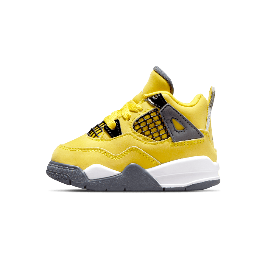 Air Jordan 4 Retro TD 'Lightning' 2021 — UK 0C | EU 15 | US 0C — Front View