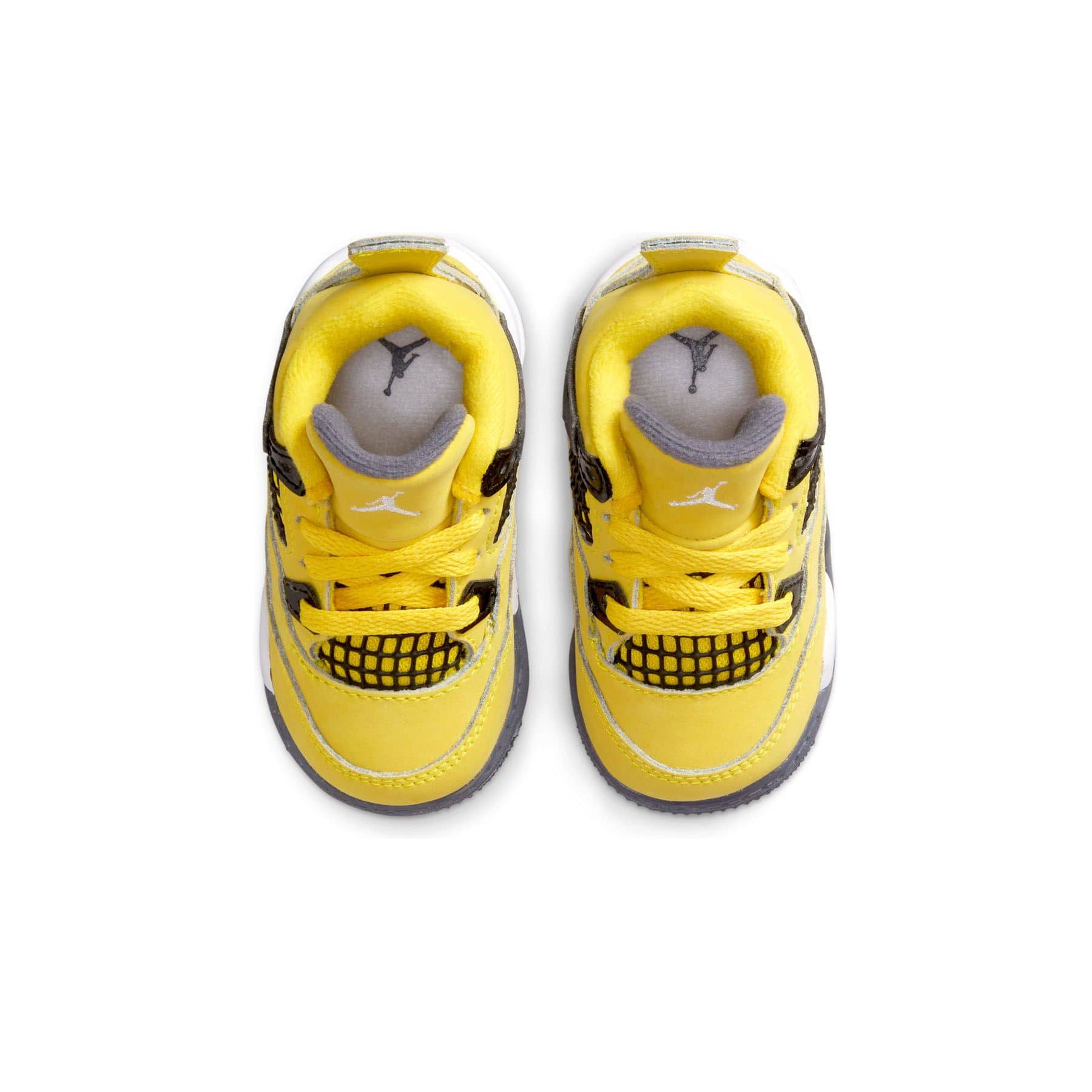 Air Jordan 4 Retro TD 'Lightning' 2021 — UK 0C | EU 15 | US 0C — Back View