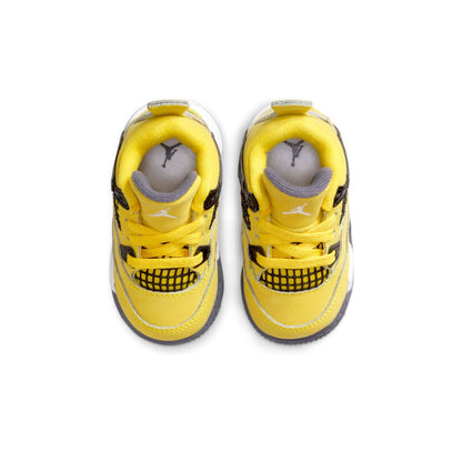 Air Jordan 4 Retro TD 'Lightning' 2021 — UK 0C | EU 15 | US 0C — Back View