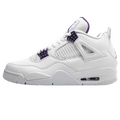 Air Jordan 4 Retro 'Purple Metallic' — UK 3 | EU 35.5 | US 3.5 — Front View