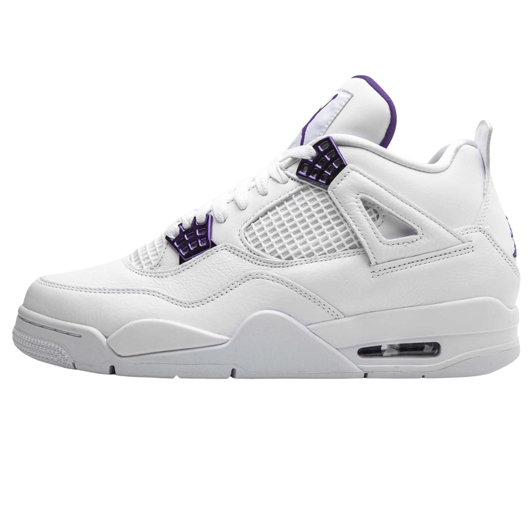 Air Jordan 4 Retro 'Purple Metallic' — UK 3 | EU 35.5 | US 3.5 — Front View