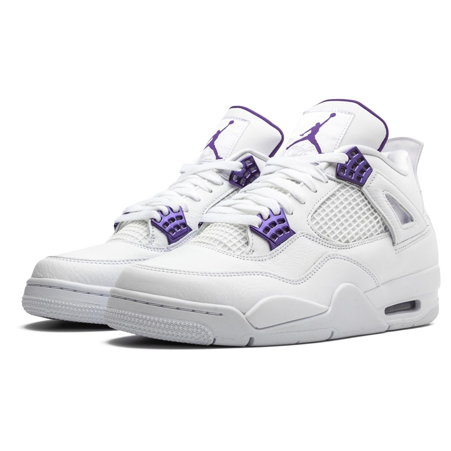 Air Jordan 4 Retro 'Purple Metallic' — UK 3 | EU 35.5 | US 3.5 — Side View